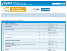 Tablet Screenshot of forum.eco-energie.ch