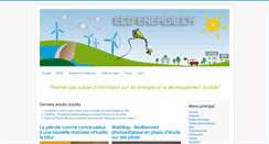 Desktop Screenshot of eco-energie.ch