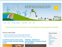 Tablet Screenshot of eco-energie.ch